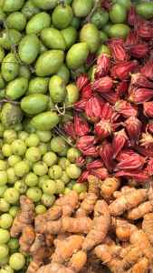 variety of fresh produce in dhaka market
